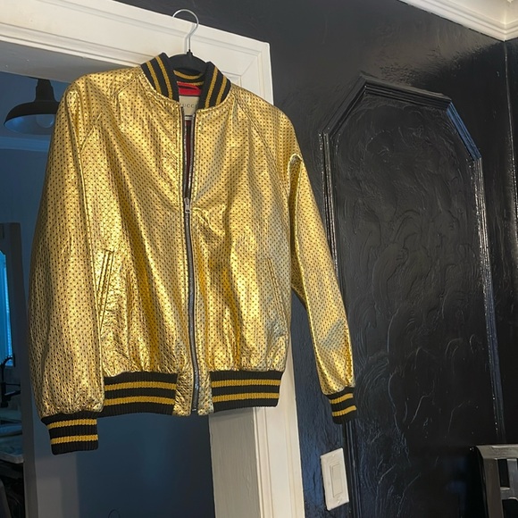 GUCCI GOLD SEGA BOMBER JACKET - Picture 4 of 9